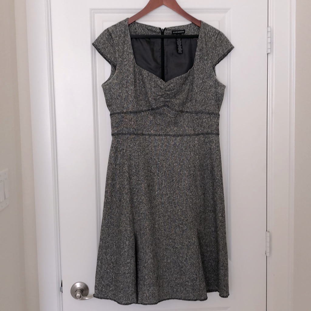Club Monaco Wool And Silk Tweed Dress Size 10